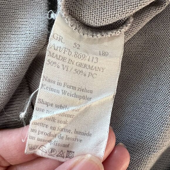 H Peterseim Maxi Turtleneck Sweaters Women Sz. Large Lot of 2 Red Gray Lagenlook - Picture 9 of 10